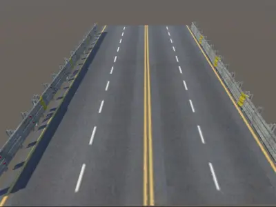 Highway Road 3D model purchase