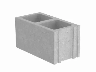 Cinder Concrete Block 3D model