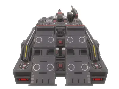 Sci-Fi Tank 3D model