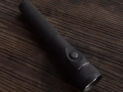 Flashlight stinger LED Low-poly 3D model