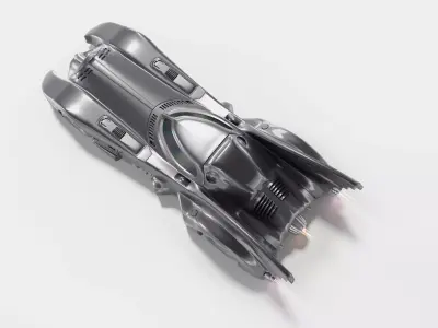 Batmobile Low-poly 3D model