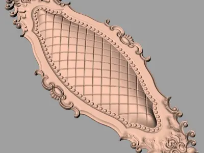 European furniture 3D relief models for CNC wood engraving E182 3D model