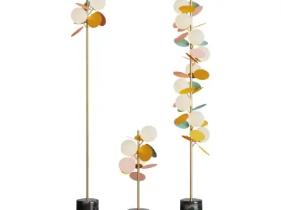 Matisse Floor Lamp Multi Color 3D model