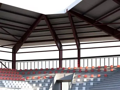 Football Stadium Low-poly 3D model 69