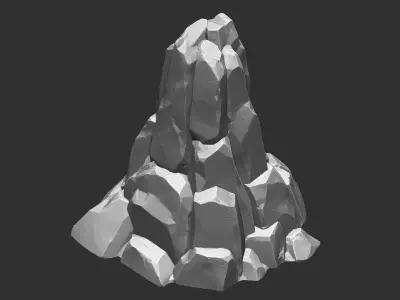 3D Mountain rock Zbrush sculpt 3D model