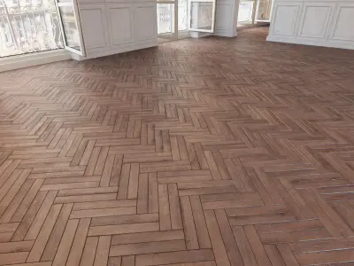 Herringbone parquet 34 WITHOUT PLUGINS 3D model
