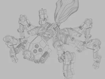 Robotic Spider - Sci Fi - Character 3D model