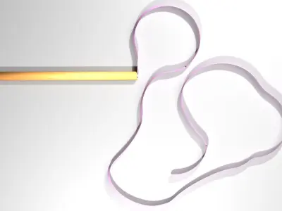 Gymnastics Apparatus - Ribbon 3D model