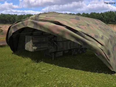  Tactical Camouflage Radar Shelter System 