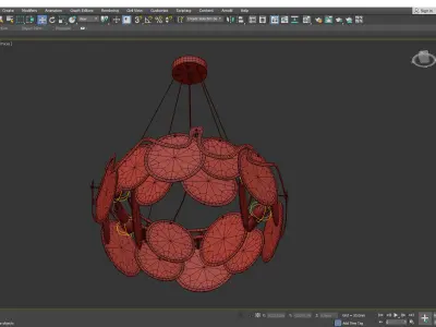 ALESSA chandelier Low-poly 3D model