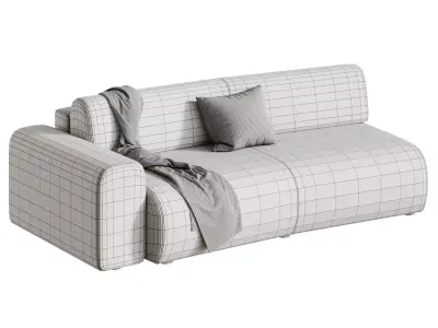 Straight sofa Mail 4NRP 3D model