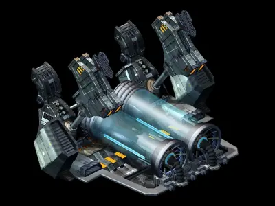 Space Station - Time Warehouse 02 3D model