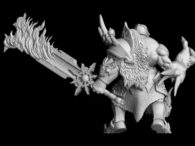 Nightmare warhammer figure 3D print model
