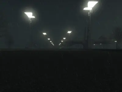 Exhibition Centre Salvador Da Bahia Brazil Brutalist  Low-poly 3D model