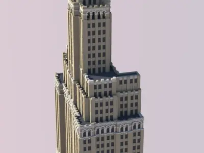 One Hanson Place 3D print model