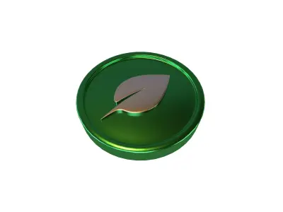 Chia Coin v3 004 Low-poly 3D model