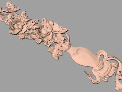 Artcam 3D relief STL models for CNC woodworking E148 3D model