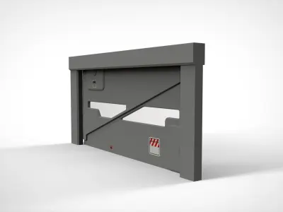 sci fi door 2 3D model