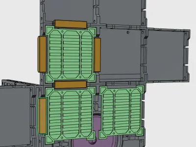 FULLY CUSTOMIZABLE MECHA HANGAR BASE 3D print model