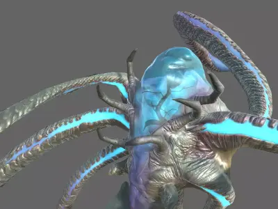 Alien Blackout Low-poly 3D model