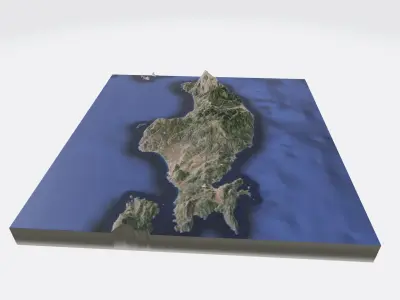 SAMOS - GREECE - 3D MAP 3D print model