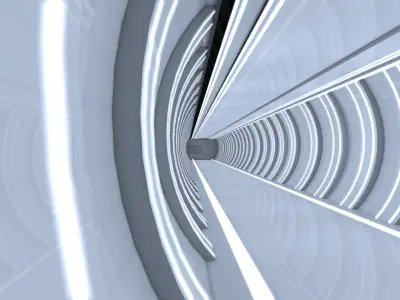 Sci fi Interior 3D model 7