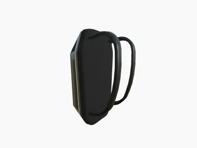 SciFi Backpack E01 Dark Metal - Fashion Character Design Low-poly 3D model