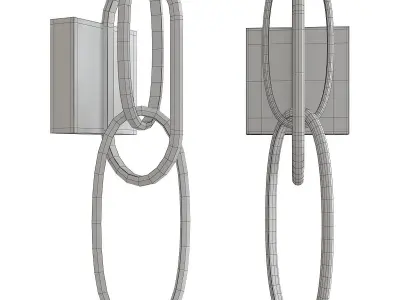 Circa LED Wall Sconce Low-poly 3D model