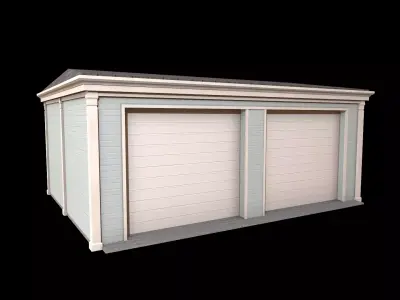 garage Low-poly 3D model order