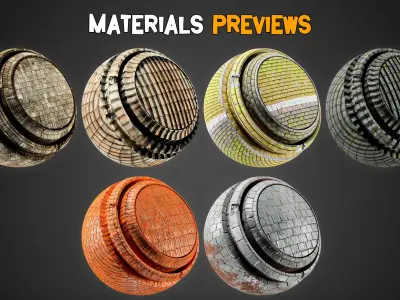 30 Roof Smart Materials   PBR Texture   Vol 21 Texture
