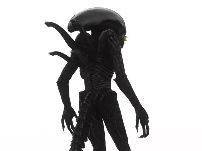 Xenomorph 3D Model  Sci-Fi Horror  Rigged Game-Ready Low-poly 3D model