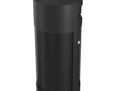 Tropitone District Round Waste Receptacle with Door and Bonnet  3D model