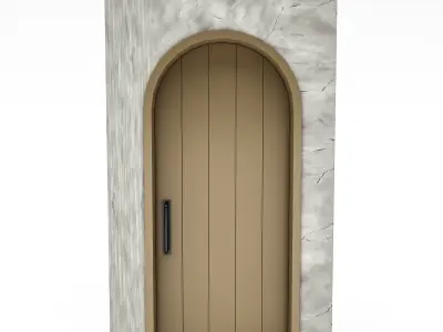 3D modern bohemian door 06 Low-poly 3D model