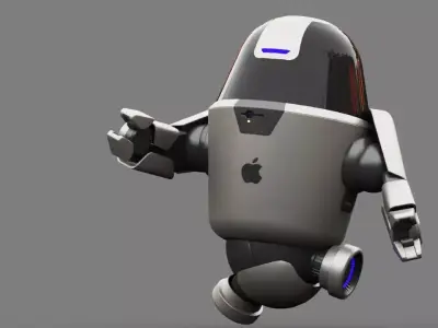 APPLE UTILITY BOT Rigged 3D model