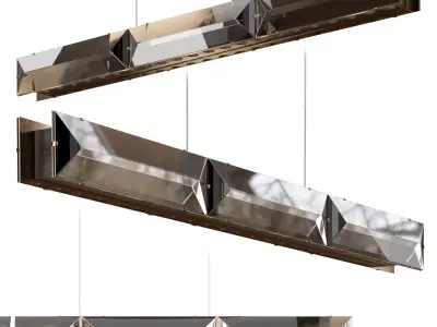 Lampatron STANLEY LONG pendant light 3D model