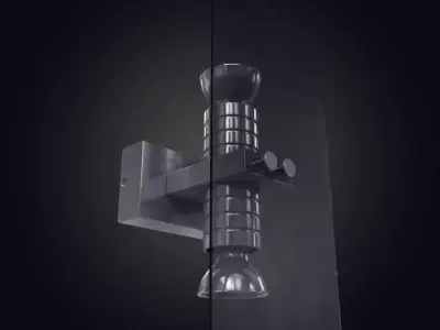 Modern Metal Wall Lamp 3D model