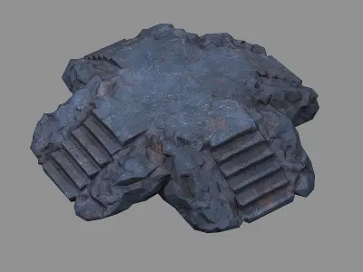 Staris Rock 07 Low-poly 3D model