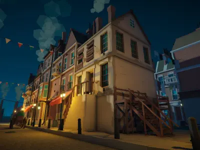 Old City Pack Low-poly 3D model