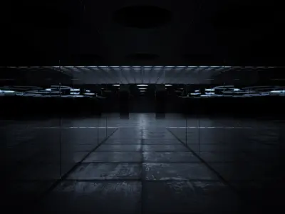  4 Sci-fi Interiors Set 