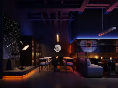 night club  interior 3D model