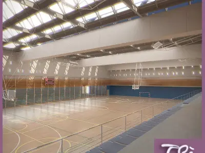 BASKETBALL PAVILION 2 3D model