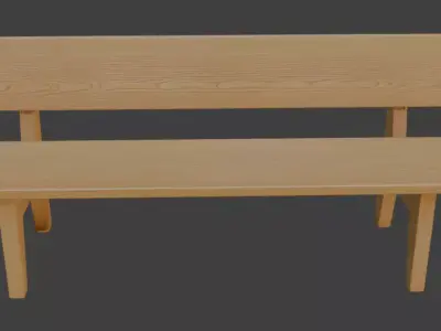 Classic Park Bench 3D Model 3D model order