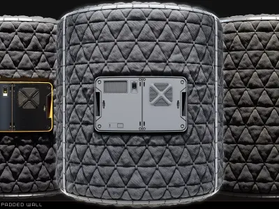 PBR Material -Padded Wall  Texture