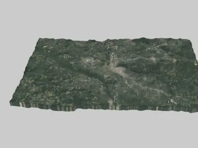 Richmond City Low-poly 3D model