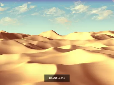 Scenes -- Ocean - Underwater - Desert - Sky - Cloud 3D Model Pack
