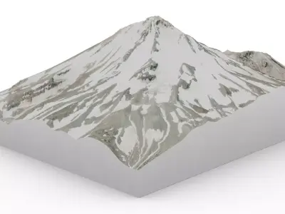 Mount Shasta 3D model