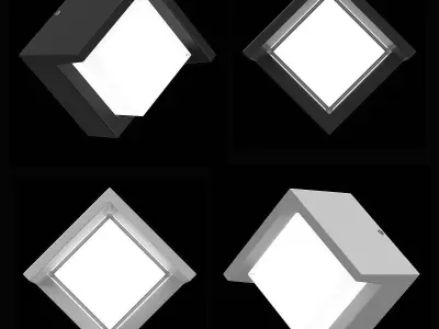 3822xx Paletto Lightstar LED street lamp 3D model