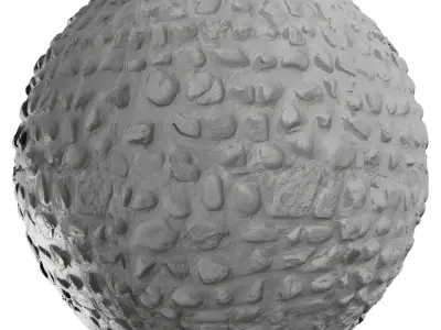  PBR Stone Texture 07 - River Rock and Pebble Stone - 4K Scanned Texture