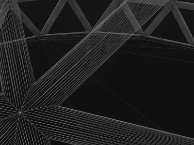 Geodesic Dome Low-poly 3D model