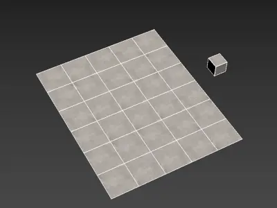 Porcelain tile Concept Gray 3D model